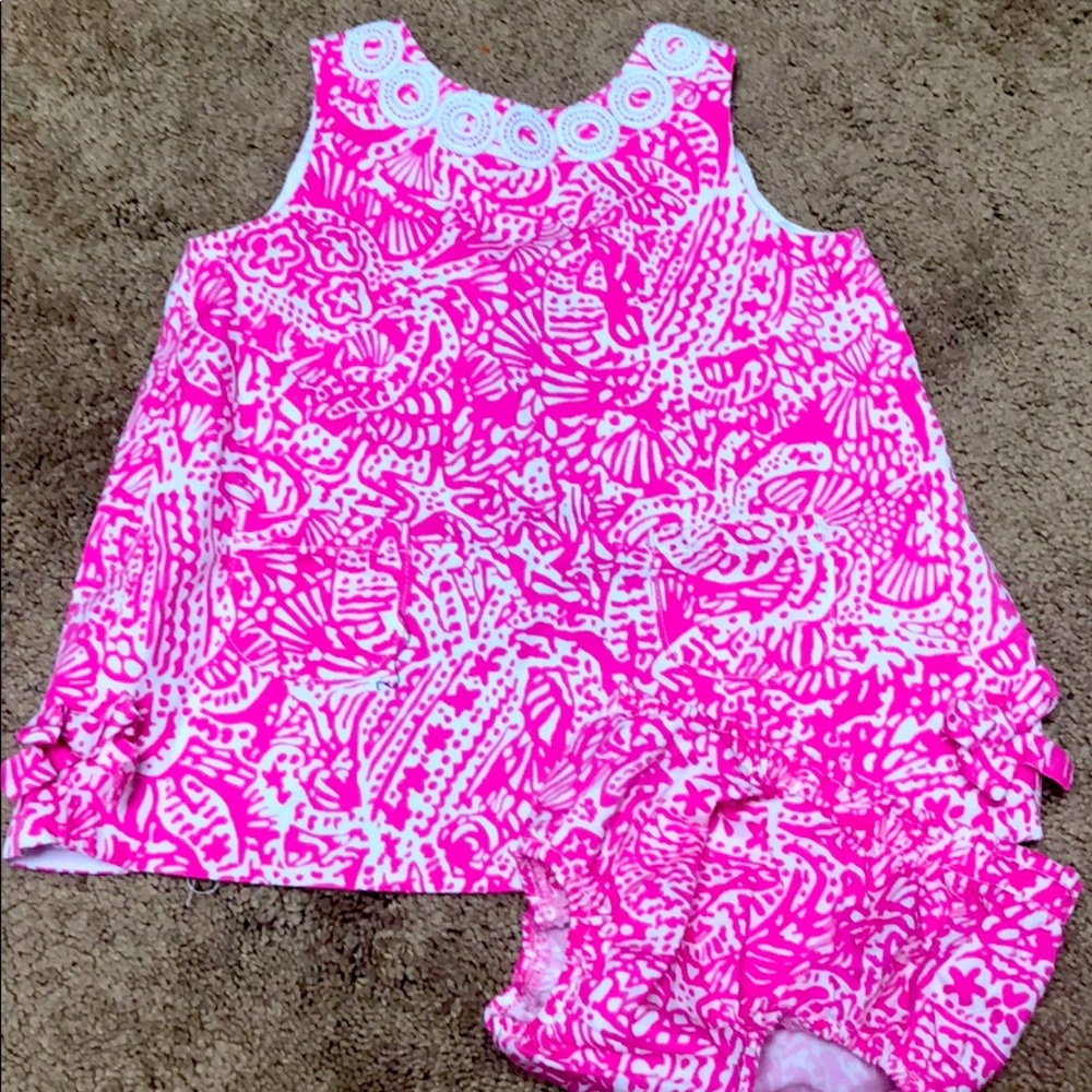 Baby girl pink Lilly pulitzer dress 💗